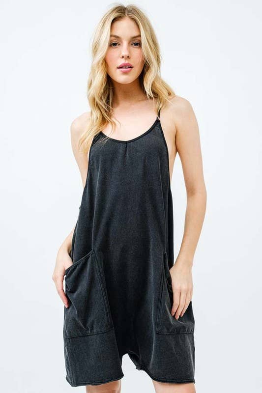 Mineral Wash Romper – Wild Honey Boutique