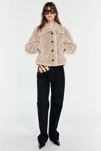 Load image into Gallery viewer, REVERSIBLE SHEARLING SUEDE COAT JACKET