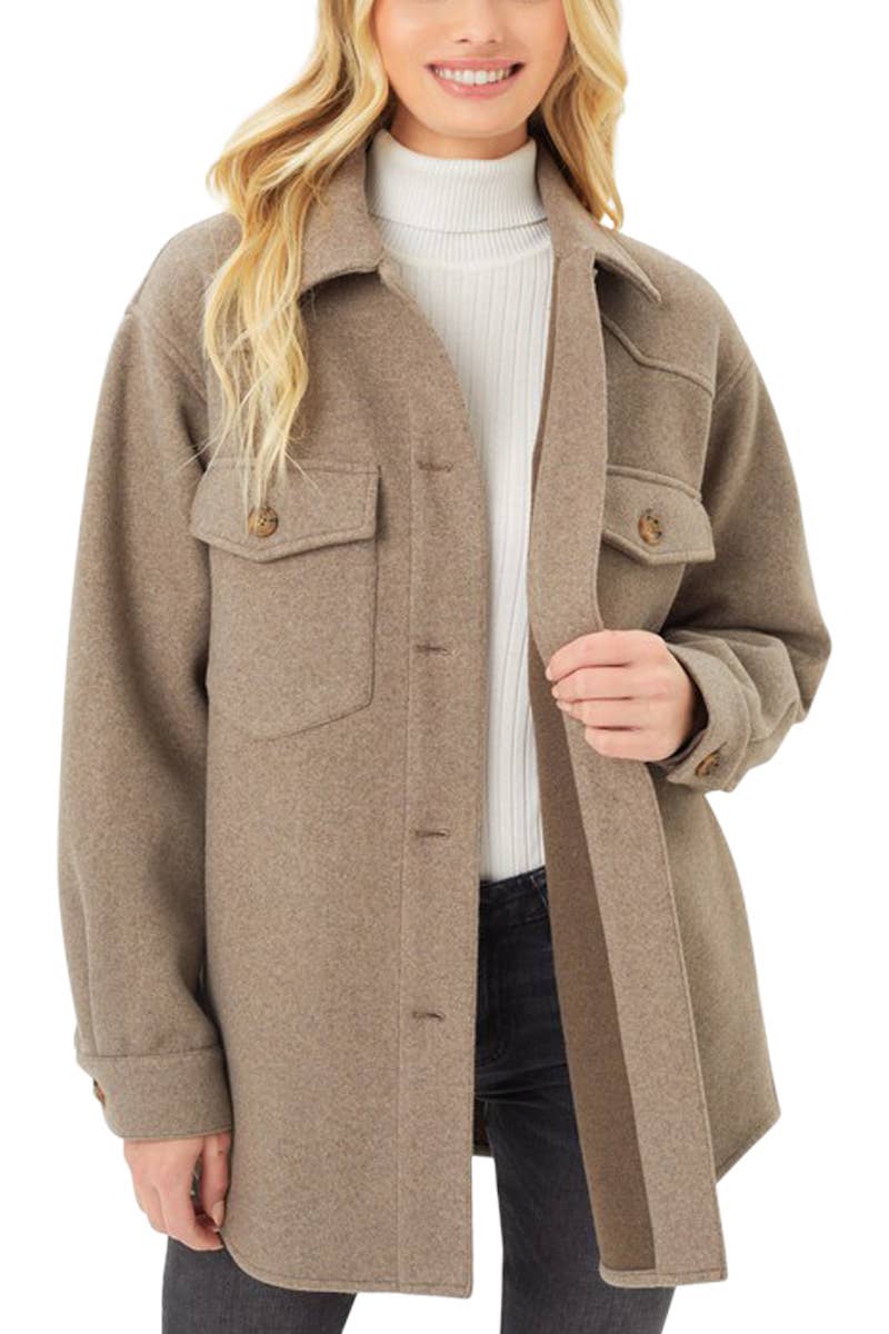 Wild honey 2025 oversized fleece coat