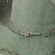 Load image into Gallery viewer, Grommet Brim Suede Cowboy Hat
