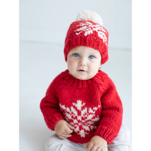 Load image into Gallery viewer, Snowflake Red Crew Neck Sweater for Baby & Toddler SALE: 12-18 months