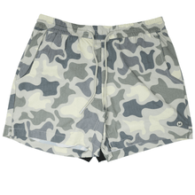 Load image into Gallery viewer, Volley Shorts: Khaki Lined with Lowland Camo / Large