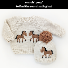 Load image into Gallery viewer, Pony Sweater Natural for Baby & Toddler