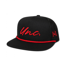 Load image into Gallery viewer, Unc Snapback Hat: Flat Bill Black