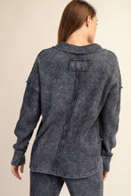 Load image into Gallery viewer, Waffle Polo Sweatshirt