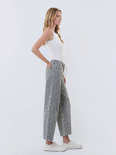 Load image into Gallery viewer, Drawstring Leopard Barrel Jeans