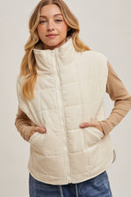 Load image into Gallery viewer, Corduroy Puffer Vest