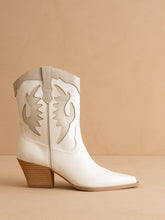 Load image into Gallery viewer, The Houston White Layered Panel Cowboy Western Boot