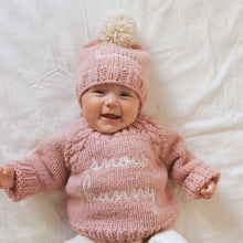 Load image into Gallery viewer, Snow Bunny Rosy Crew Neck Sweater for Baby & Toddler: 12-18 months