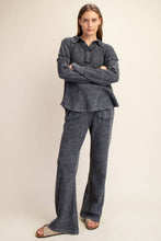 Load image into Gallery viewer, Waffle Polo Sweatshirt