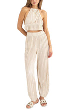 Load image into Gallery viewer, Champagne Nights Pleated Set
