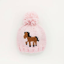 Load image into Gallery viewer, Pony Beanie Hat Blush for Baby & Kids