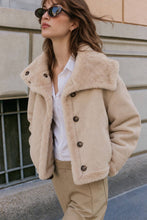 Load image into Gallery viewer, REVERSIBLE SHEARLING SUEDE COAT JACKET