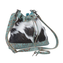 Load image into Gallery viewer, Teal Vines Bucket Bag