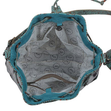 Load image into Gallery viewer, Teal Vines Bucket Bag