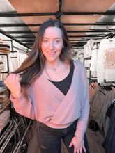 Load image into Gallery viewer, Sweet as a Peach Surplice Sweater