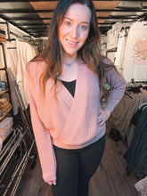 Load image into Gallery viewer, Sweet as a Peach Surplice Sweater