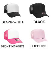 Load image into Gallery viewer, Locals Only Trucker Hat: Neon Pink/White
