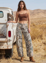 Load image into Gallery viewer, Camo Barrel Leg Jeans
