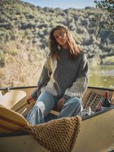 Load image into Gallery viewer, Mix Knit Distressed Sweater
