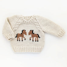 Load image into Gallery viewer, Pony Sweater Natural for Baby &amp; Toddler
