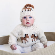 Load image into Gallery viewer, Pony Sweater Natural for Baby &amp; Toddler
