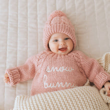 Load image into Gallery viewer, Snow Bunny Rosy Crew Neck Sweater for Baby &amp; Toddler: 12-18 months
