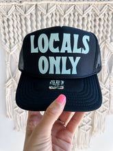Load image into Gallery viewer, Locals Only Trucker Hat: Black
