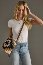 Load image into Gallery viewer, Cream, Black &amp; Tan Western Crossbody
