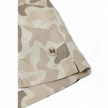 Load image into Gallery viewer, Volley Shorts: Khaki Lined with Lowland Camo / Small
