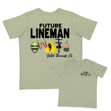 Load image into Gallery viewer, Future Lineman Tee: Natural / 5/6
