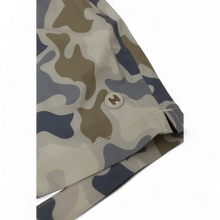 Load image into Gallery viewer, Volley Shorts: Khaki Lined with Lowland Camo / Large
