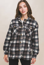 Load image into Gallery viewer, Sherpa Plaid Jacket
