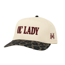 Load image into Gallery viewer, Ol Lady Trucker Hat: Retro Camo/Natural
