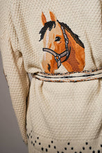 Load image into Gallery viewer, Western Horse Belted Cardigan
