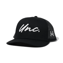 Load image into Gallery viewer, Unc Snapback Hat: Flat Bill Black
