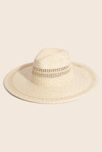 Load image into Gallery viewer, Boho Flat Brim Straw Hat
