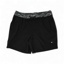 Load image into Gallery viewer, Volley Shorts: Khaki Lined with Lowland Camo / Large
