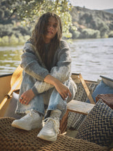 Load image into Gallery viewer, Mix Knit Distressed Sweater
