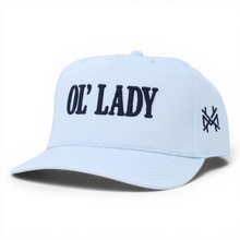 Load image into Gallery viewer, Ol Lady Trucker Hat: Retro Camo/Natural
