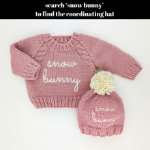 Load image into Gallery viewer, Snow Bunny Rosy Crew Neck Sweater for Baby &amp; Toddler: 12-18 months
