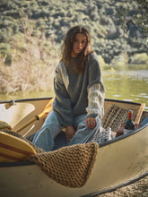 Load image into Gallery viewer, Mix Knit Distressed Sweater
