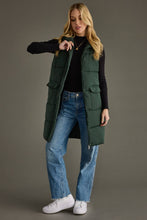 Load image into Gallery viewer, Forest Green Long Vest
