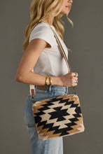 Load image into Gallery viewer, Cream, Black &amp; Tan Western Crossbody
