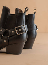 Load image into Gallery viewer, The Colt Black Motorcycle Bootie
