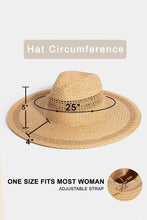 Load image into Gallery viewer, Boho Flat Brim Straw Hat
