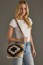 Load image into Gallery viewer, Cream, Black &amp; Tan Western Crossbody
