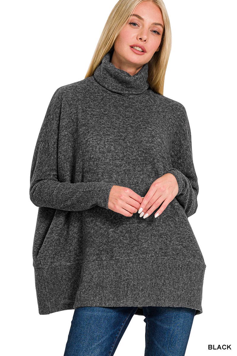 Melange Turtleneck Sweater