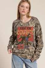 Load image into Gallery viewer, Ride Em' Cowboys Western Camo Tee
