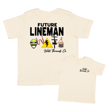 Load image into Gallery viewer, Future Lineman Tee: Natural / 5/6
